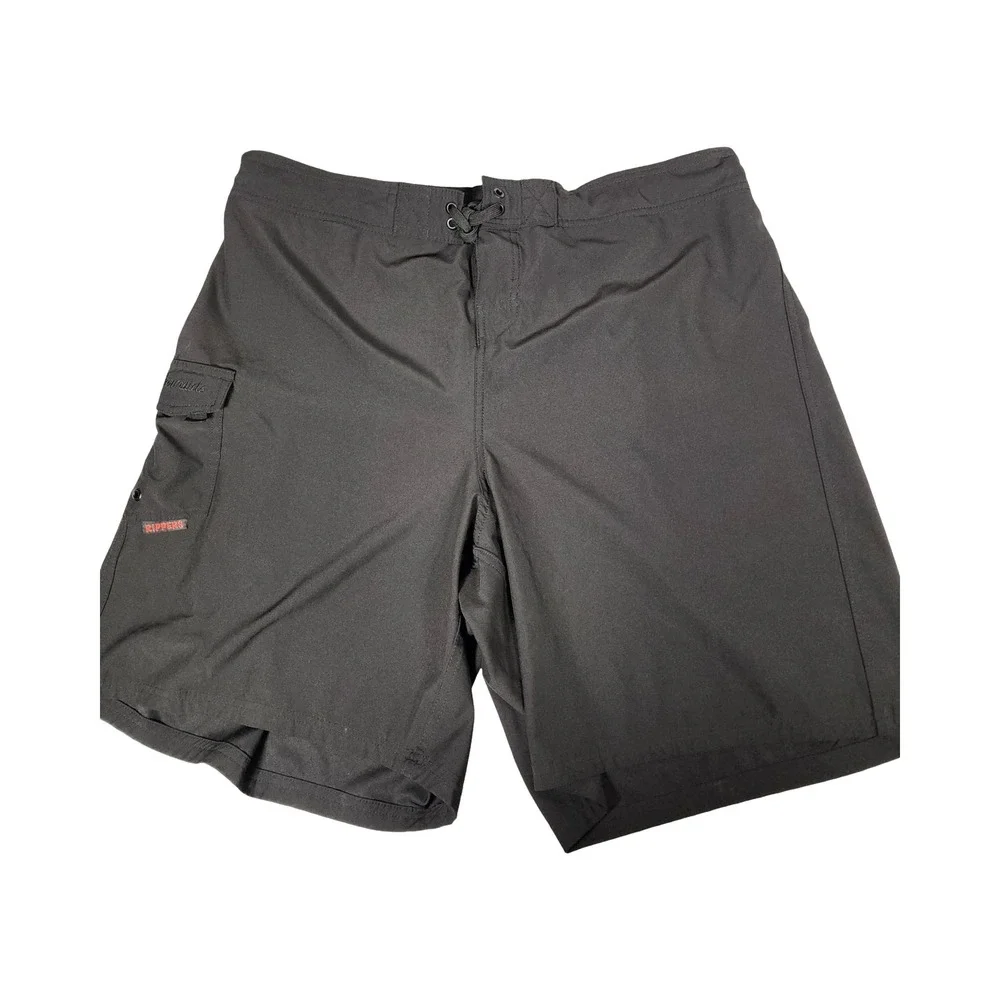 Rippers Aloha From Hawaii Mens Board‎ Shorts Swim Trunks Black Cargo 3xl